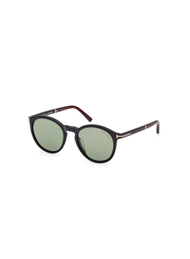 TOM FORD TOMFORD FULL RIM FT102101N51 MEN ROUND ACETATE SUNGLASSES - Image 1